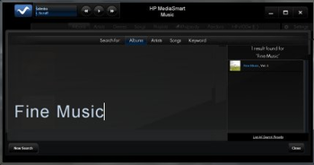 HP MediaSmart Music Software screenshot 2