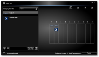 HP SimplePass screenshot