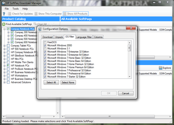 HP SoftPaq Download Manager screenshot 4
