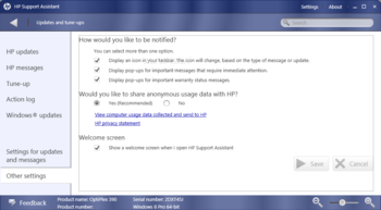 HP Support Assistant screenshot 4