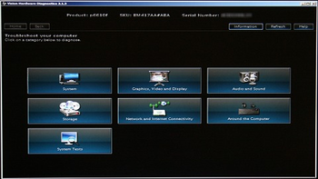 HP Vision Diagnostic Utility screenshot 2