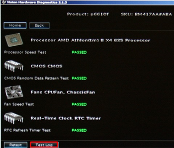 HP Vision Diagnostic Utility screenshot 6