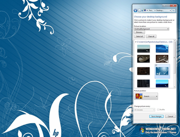 HP Windows 7 Theme screenshot