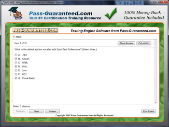 HP0-M39 - HP QuickTest Professional 10.0 Software screenshot 2