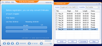 HQ DVD to FLV Converter screenshot 3
