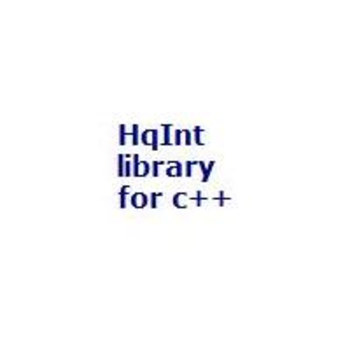 HqInt library for c++ screenshot 2