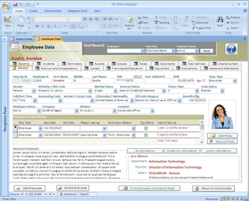 HR Data Manager screenshot