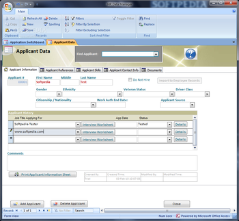 HR Data Manager screenshot 2