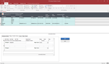 HR Employee Database Template screenshot 2