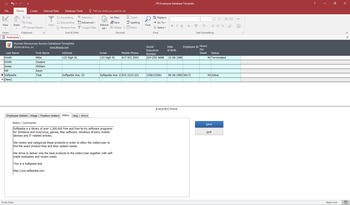 HR Employee Database Template screenshot 3