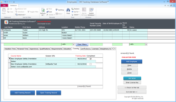 HR Tracking Database Software screenshot 9