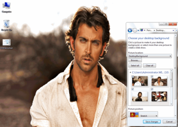 Hrithik Roshan Windows 7 Theme screenshot