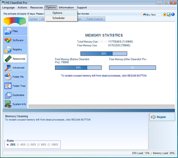 HS CleanDisk Pro screenshot 3