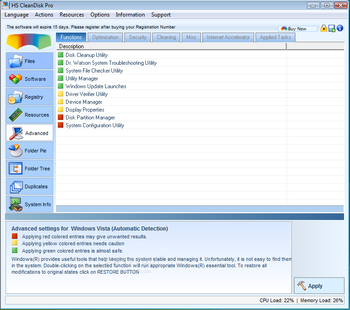 HS CleanDisk Pro screenshot 4