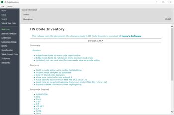 HS Code Inventory screenshot 4