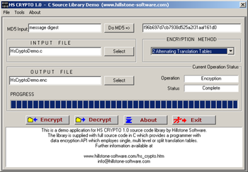 HS Crypto C Source Library screenshot 2