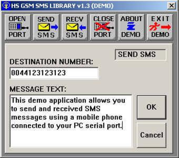 HS GSM SMS C Source Library screenshot 2