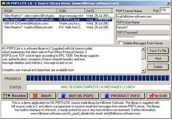 HS POP3 Library screenshot 3
