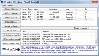 HS Sockets C Source Library screenshot