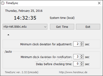 HS TimeSync screenshot