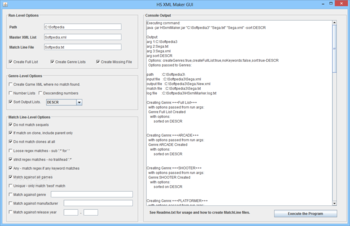 HS XML Maker GUI screenshot