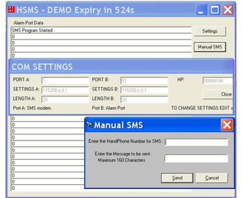 HSMS screenshot