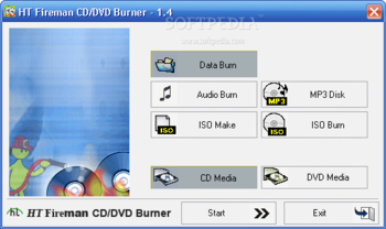 HT Fireman CD / DVD Burner screenshot