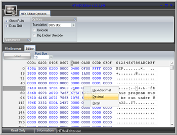 HT Hex Editor screenshot 2