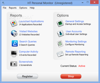 HT Personal Monitor (formerly Hidetools Spy Monitor) screenshot