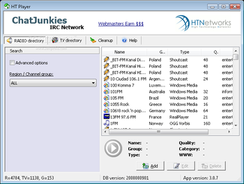 HT Player screenshot