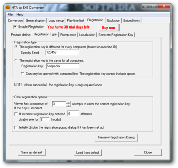 HTA to EXE Converter screenshot 6