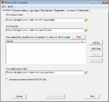 HTA to EXE Converter screenshot