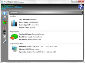 HTech Registry Cleaner screenshot