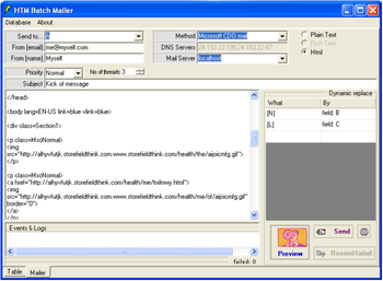 HTM Batch Mailer screenshot