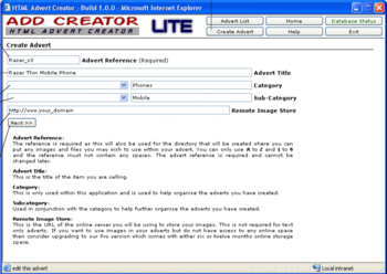 Html Advert Creator screenshot