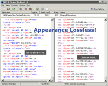 HTML Cleaner for Excel screenshot