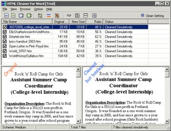 HTML Cleaner for Word screenshot