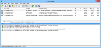 HTML Cleaner screenshot