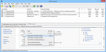 HTML Cleaner screenshot 19