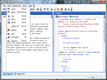 HTML Code Export screenshot 3