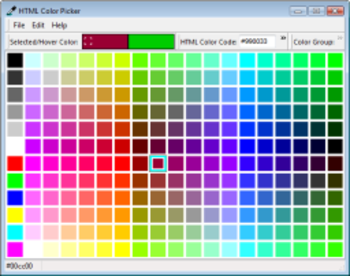 HTML Color Picker screenshot 2