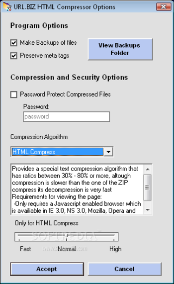 HTML Compressor screenshot 3
