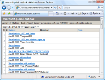 HTML Email Archiver for Outlook screenshot 3