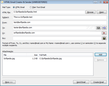 Html Email Creator & Sender screenshot