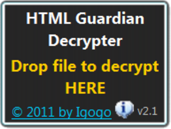 HTML Guardian Decrypter screenshot 2