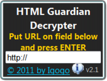 HTML Guardian Decrypter screenshot 3