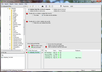 HTML Link Validator screenshot