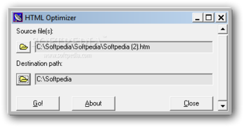 HTML Optimizer Portable screenshot