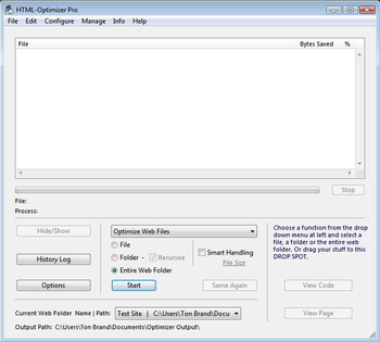 HTML-Optimizer Pro screenshot 2