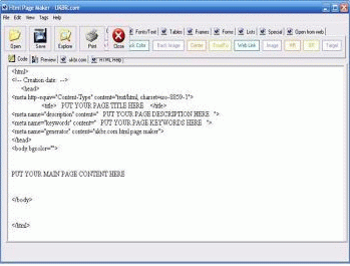 Html Page Maker screenshot